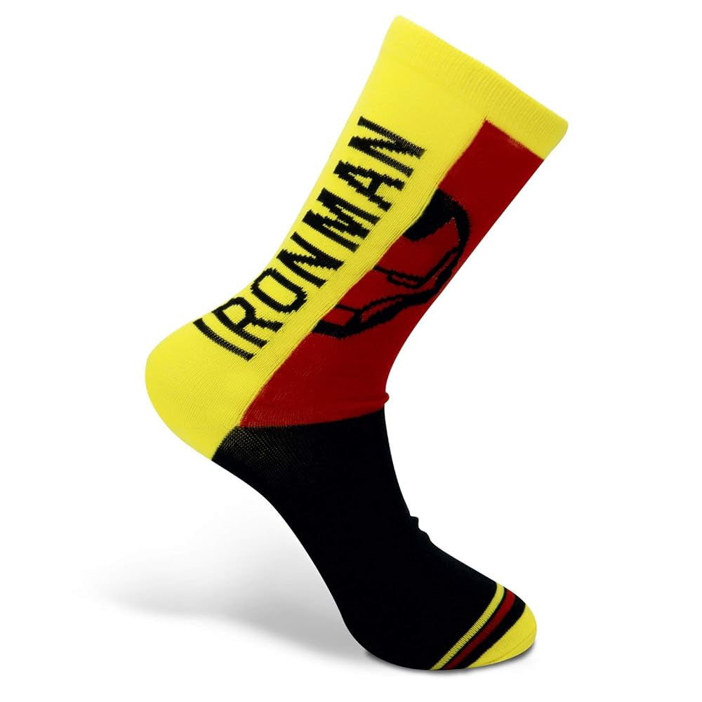 Marvel Iron Man Socks (Yellow /Red) /Merch
